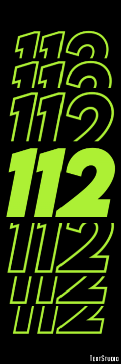 112 Texteffekt