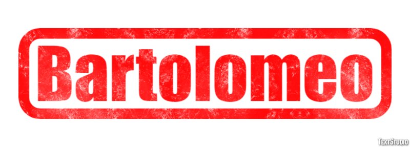Bartolomeo Effetto testo