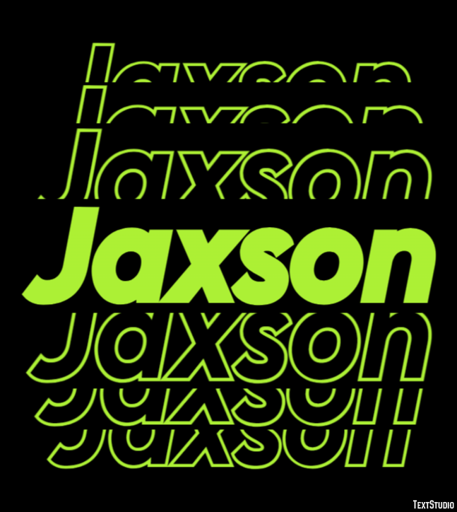 Jaxson Text Effect