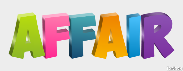 Affair Text Effect