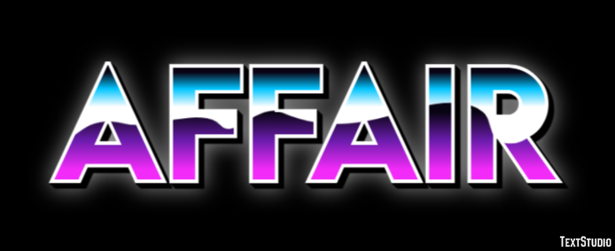 Affair Efeito de texto
