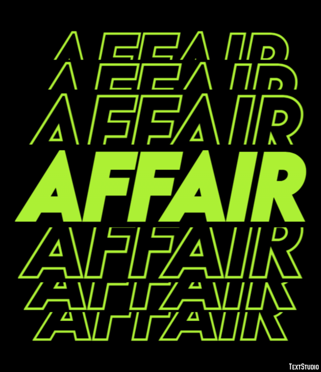 Affair Effetto testo