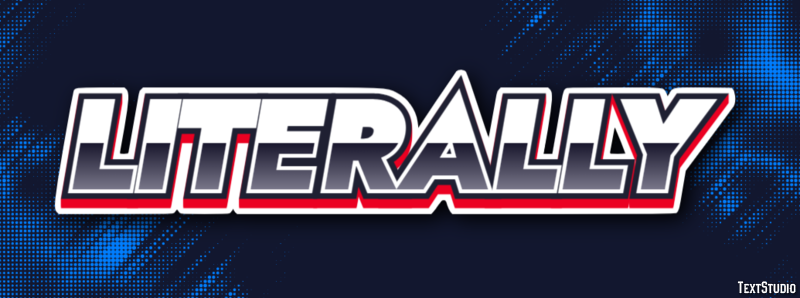 Literally Text effect