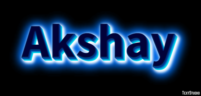 Akshay Efeito de texto