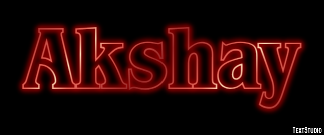 Akshay Efeito de texto
