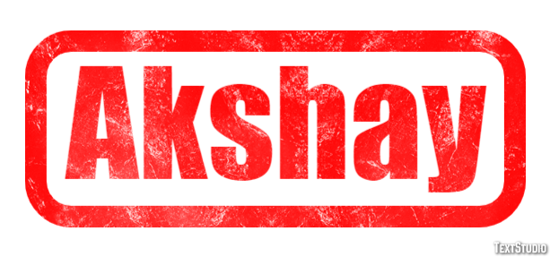 Akshay Text Effect