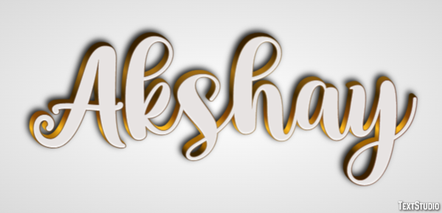 Akshay Efeito de texto