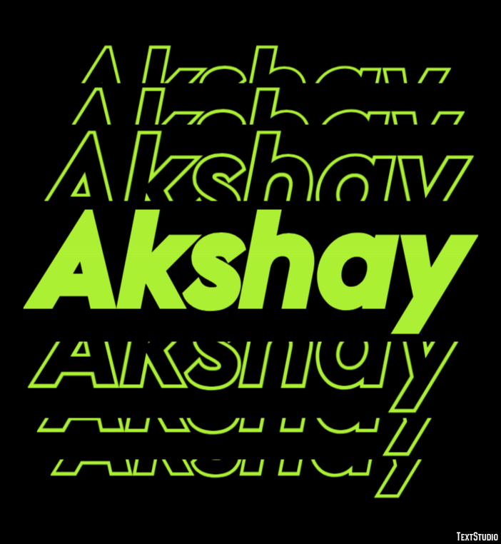 Akshay Text Effect