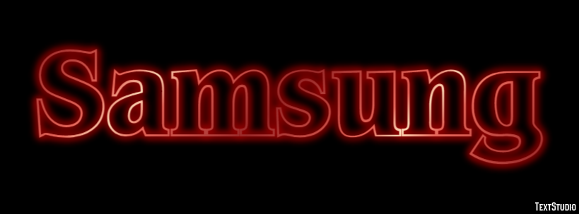 Samsung Text effect