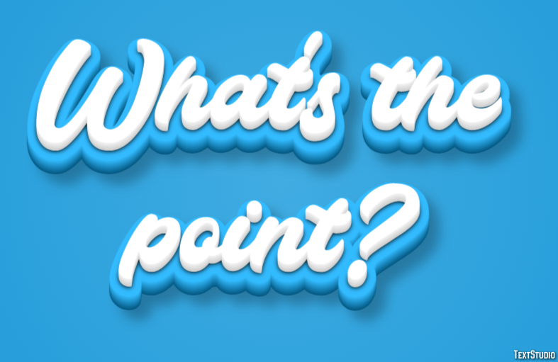 What's the point? Text Effect