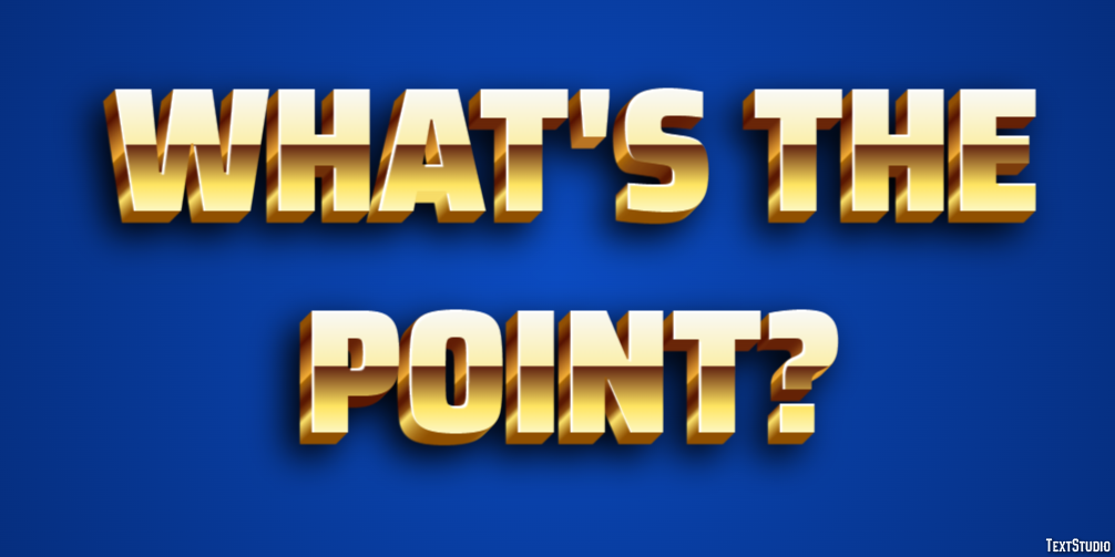 What's the point? Text Effect
