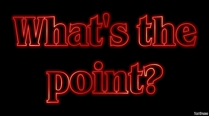 What's the point? Text Effect