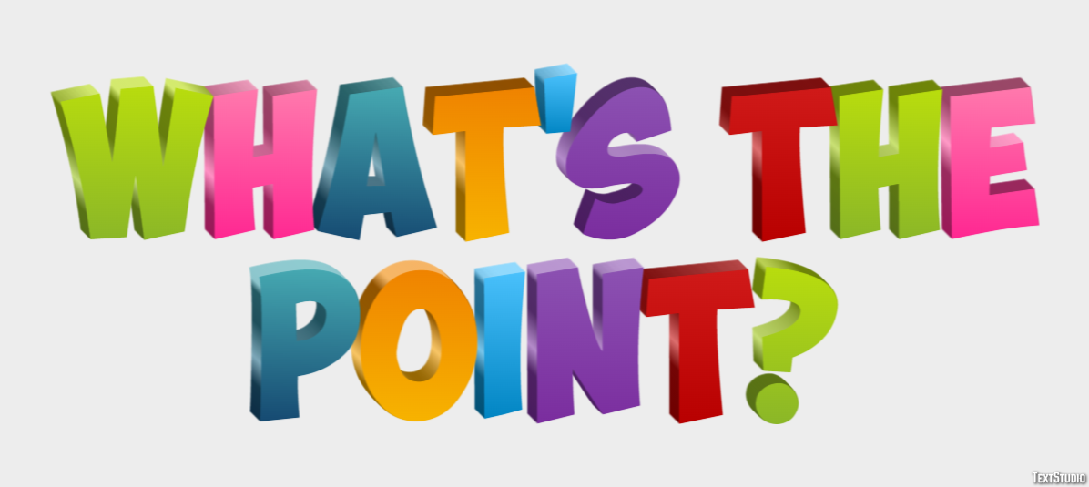 What's the point? Text Effect