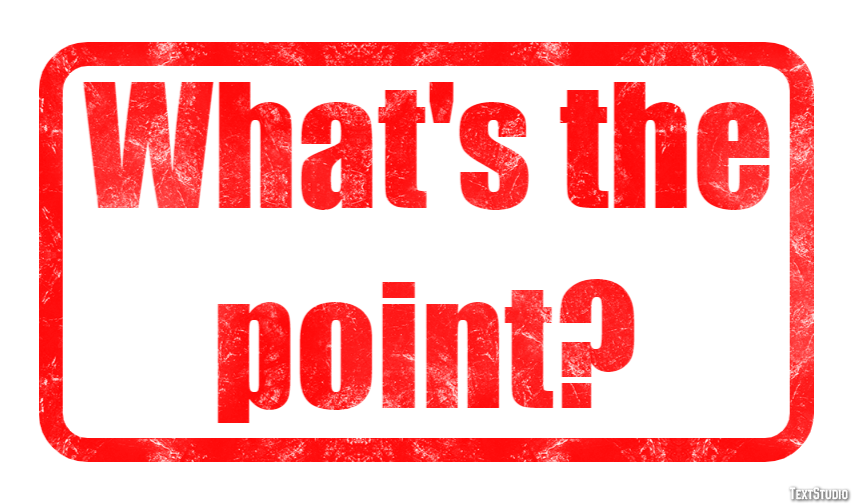 What's the point? Efecto de Texto