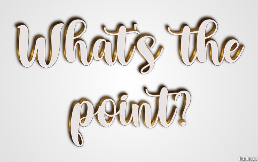 What's the point? Text Effect