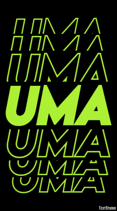 Uma Efeito do texto