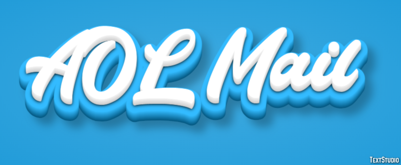 AOL Mail Efeito de texto