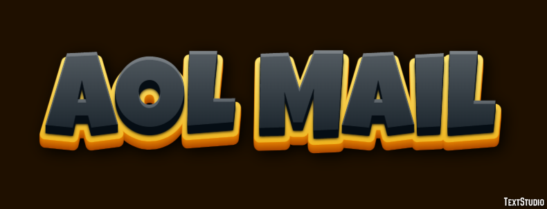 AOL Mail Efeito de texto
