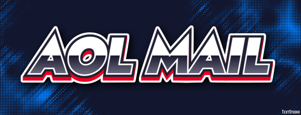 AOL Mail Efeito de texto