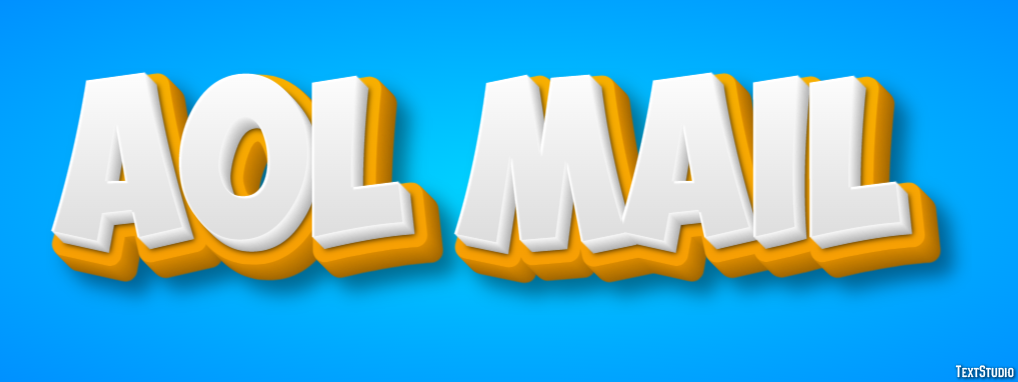 AOL Mail Efeito de texto