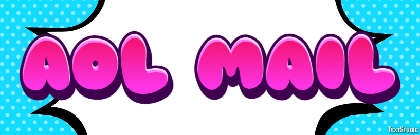 AOL Mail Efeito de texto