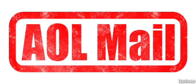 AOL Mail Efeito de texto