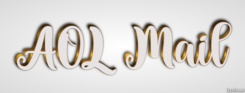 AOL Mail Efeito de texto