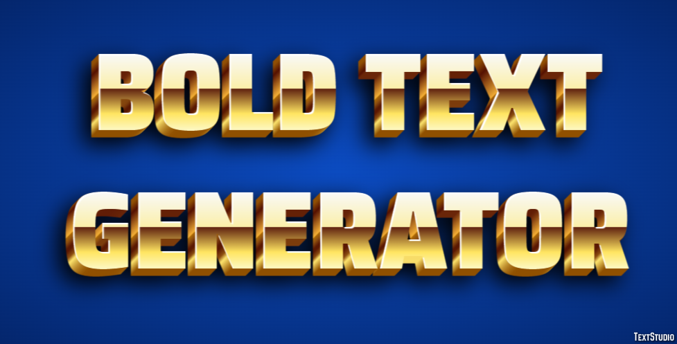 Bold Text Generator Эффект текста