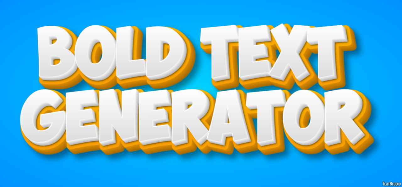 Bold Text Generator Эффект текста