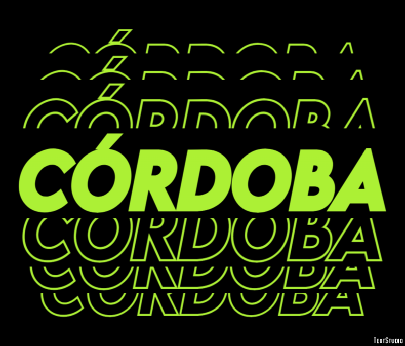 Córdoba Efekt tekstowy
