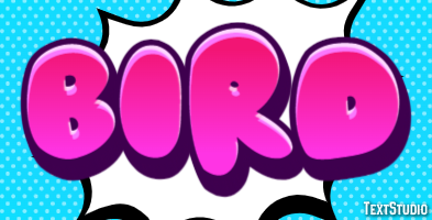 Bird Text effect