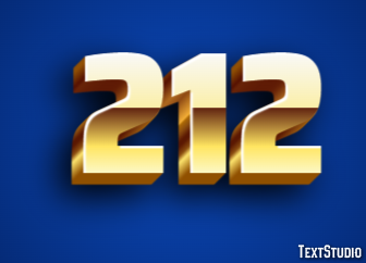 212 Text Effect
