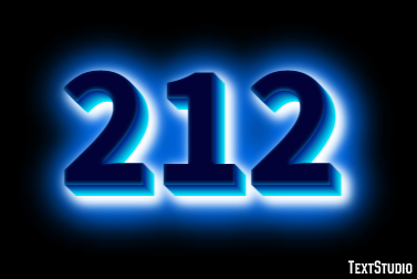 212 Efecto de Texto