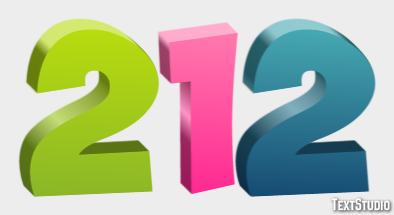 212 Efecto de Texto