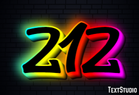212 Efecto de Texto
