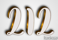 212 Text Effect