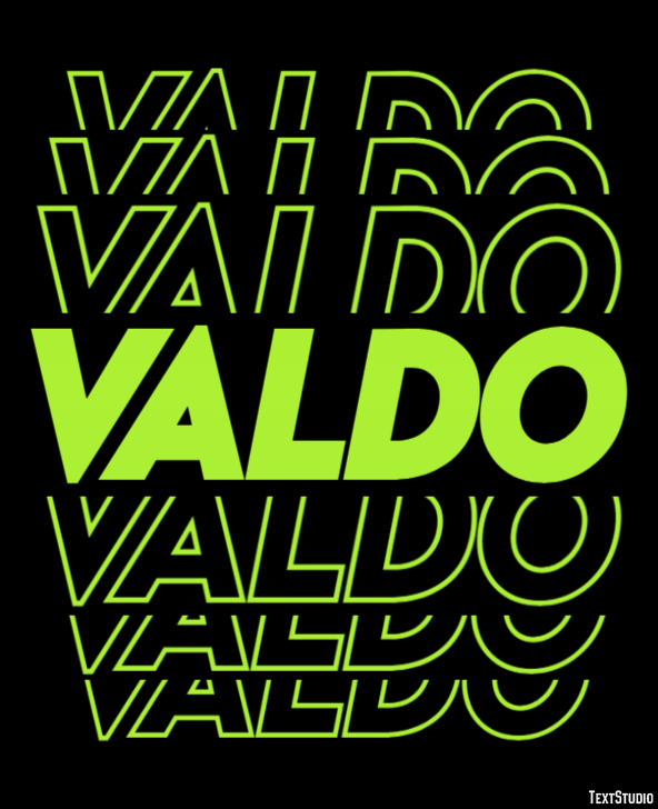 Valdo Эффект текста