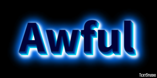 Awful Text Effect