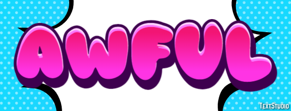 Awful Text Effect