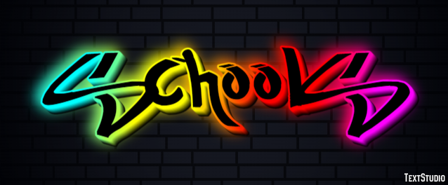 Schools Texteffekt