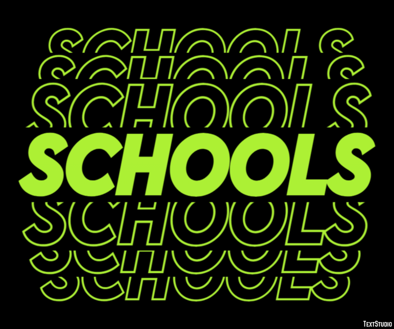 Schools Text Effect