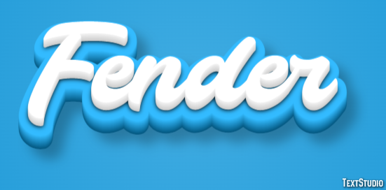 Fender Text effect