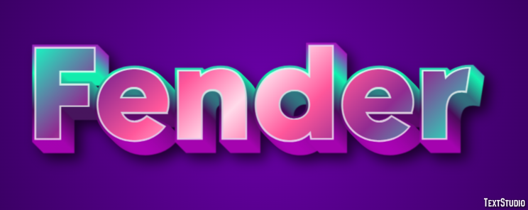 Fender Effet de Texte