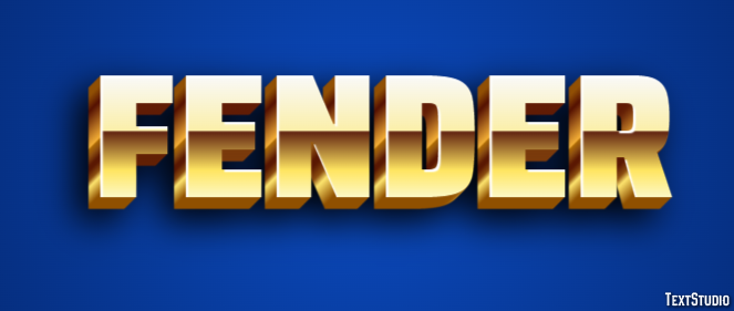 Fender Text effect