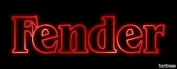 Fender Text effect