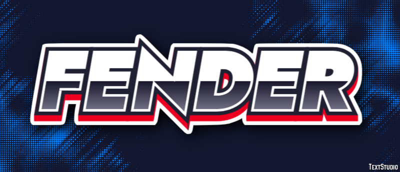 Fender Text effect
