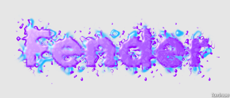 Fender Text effect