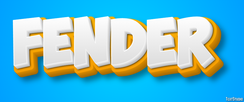 Fender Effet de Texte
