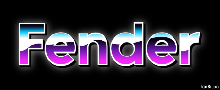 Fender Text effect