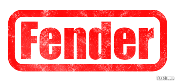 Fender Effet de Texte